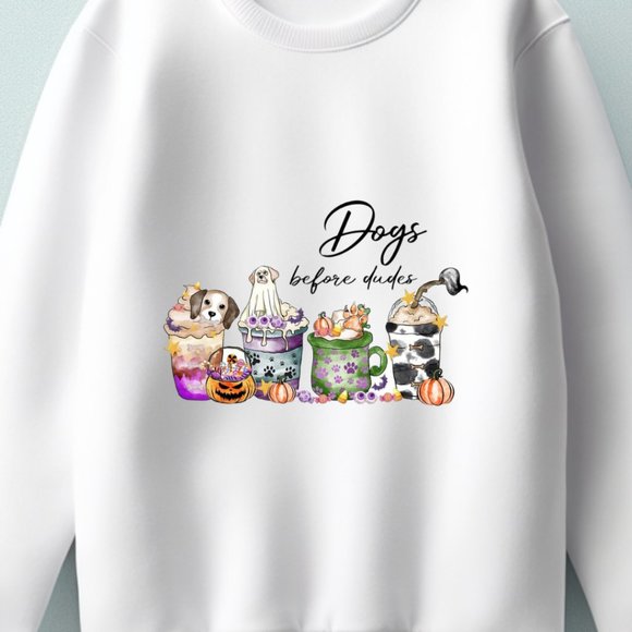 Christmas Dogs Sweatshirt, Dog Lover Sweater, Holiday Sweater, Christmas Shirt, - Picture 2 of 3